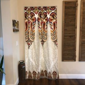 Single boho curtain